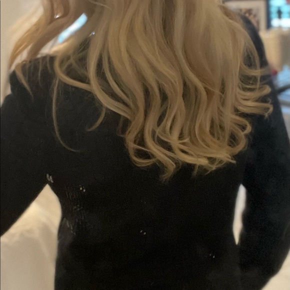 Chico’s Black Croc Embossed Nehru Jacket - Picture 5 of 13